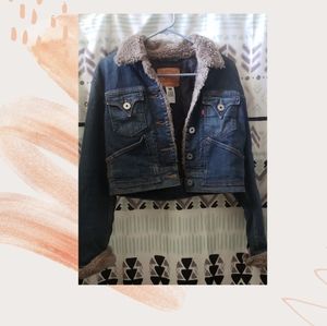 Levi's crop jean jacket